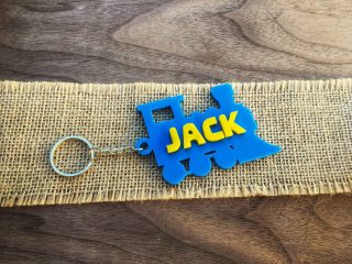 Custom Name Train Keychain | Kids Name Tag