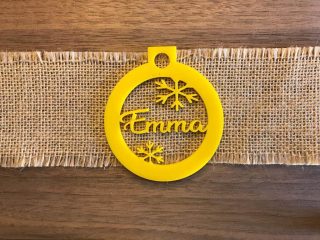 Gorgeous Personalized Christmas Ornaments, Name Tag