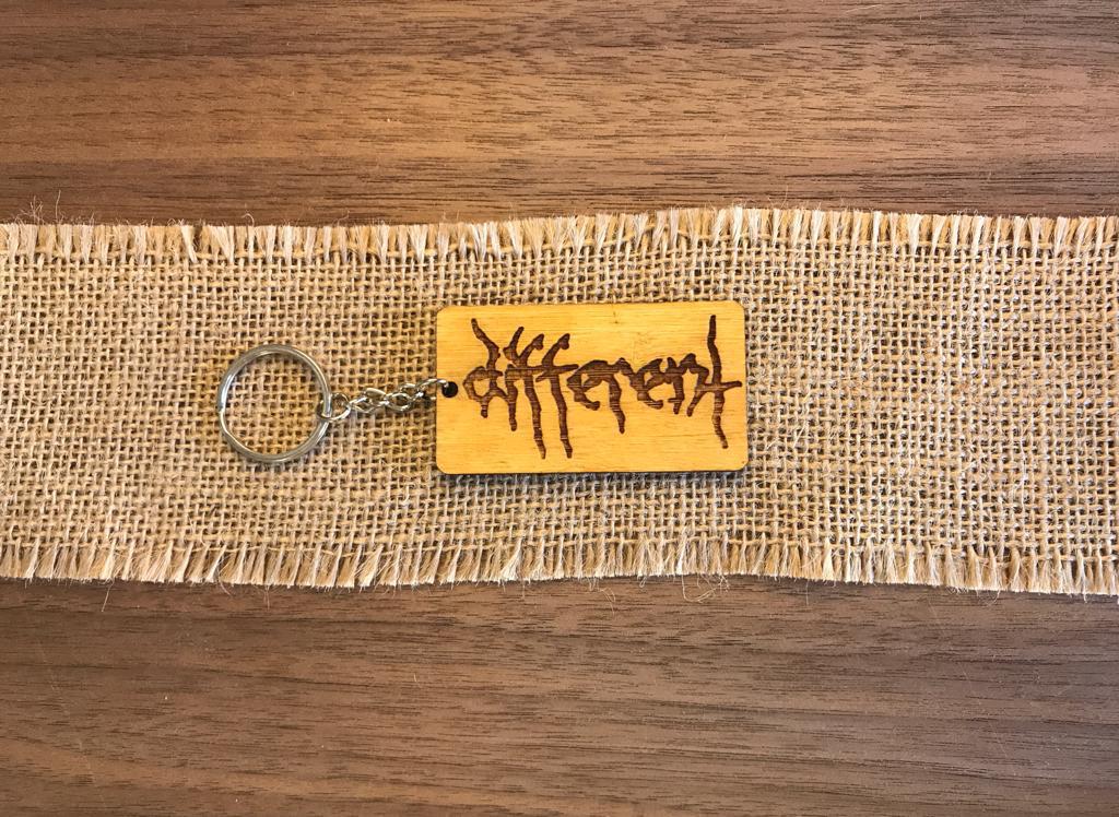 "Different" Wooden Stylish Keyring for Gents