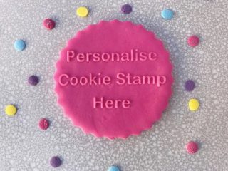 Buy Online Custom Cookie Fondant Embossed Stamps. Personalize with name., for any occasions and events.