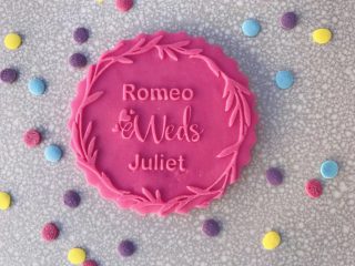 Custom Wedding Cookies Fondant Embosser Stamps - Personalised with Names. Anniversary Ceremony