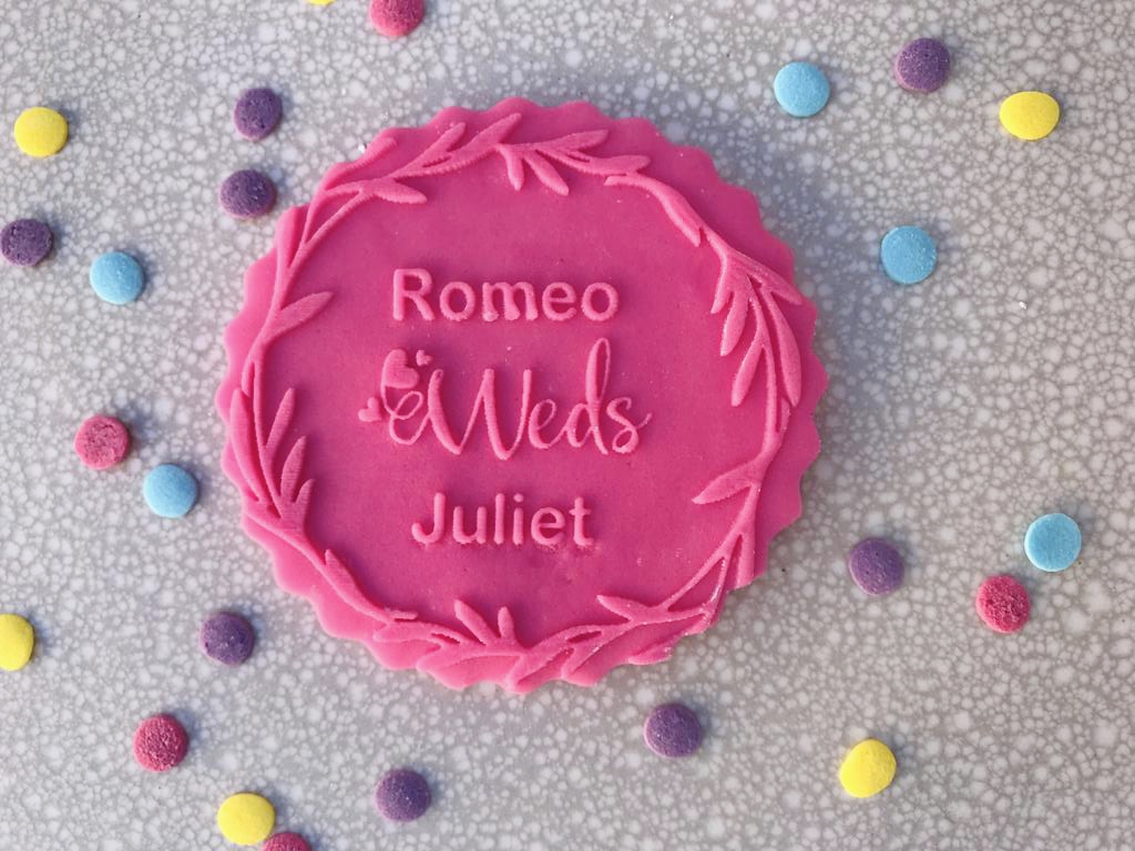 Custom Wedding Cookies Fondant Embossers/Stamps