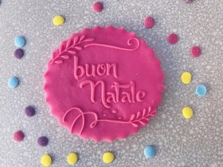 buon Natale – Christmas Cookies Fondant Stamps in Italian