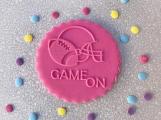 Game On AFL Lovers Cookie Fondant Embosser Stamps