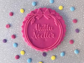 Buy Online Mutlu Noeller Christmas Cookie Fondant Stamp in Turkish