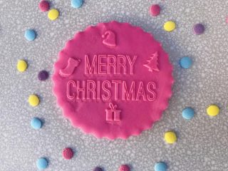 Buy Online Merry Christmas Cookie Fondant Embossed Stamps Cheap Price Free Shipping