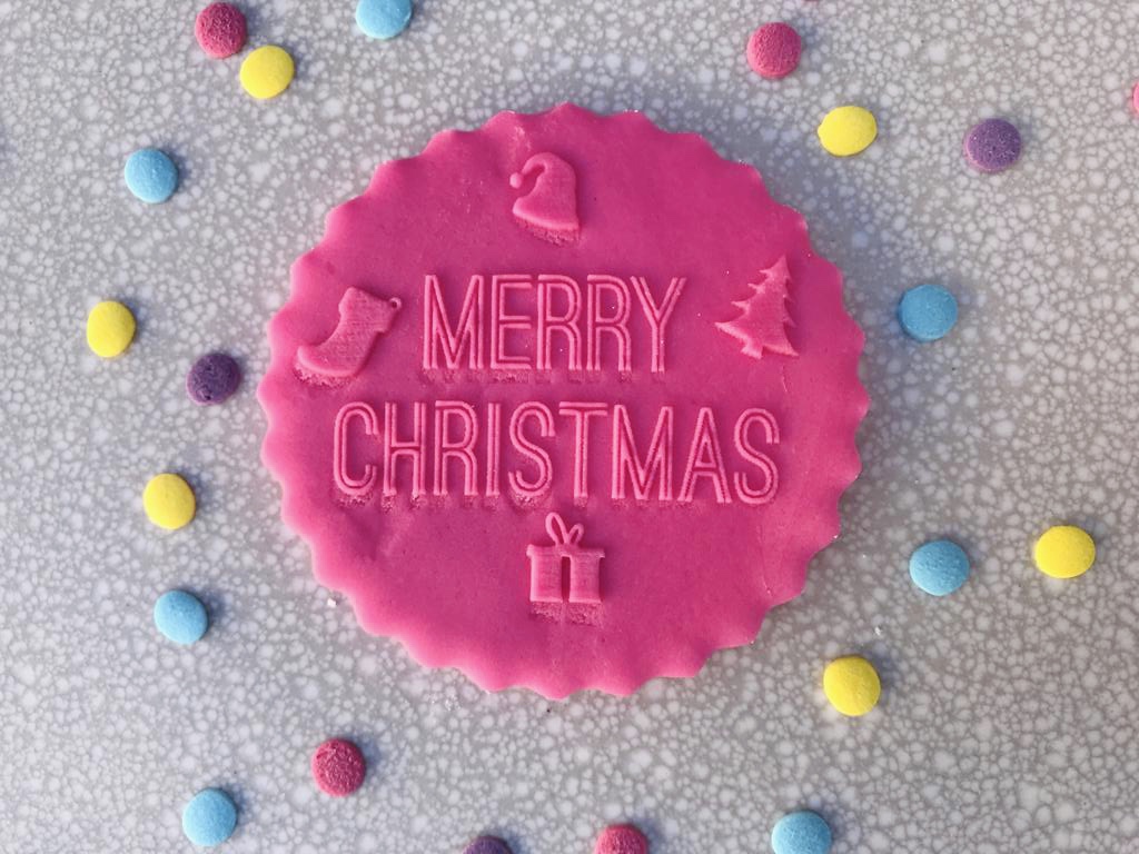 Christmas Cookie Fondant embosser/ Stamp Glitters R Us