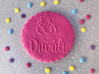 Buy Online Happy Diwali Cookie Fondant Embossed Stamps - Hindu Festival Gifts - Lord Ganesha Design