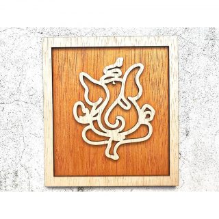 Shop Online Lord Ganesha Hindu Wall Art Decor Wooden Hindu God Diwali Gifts