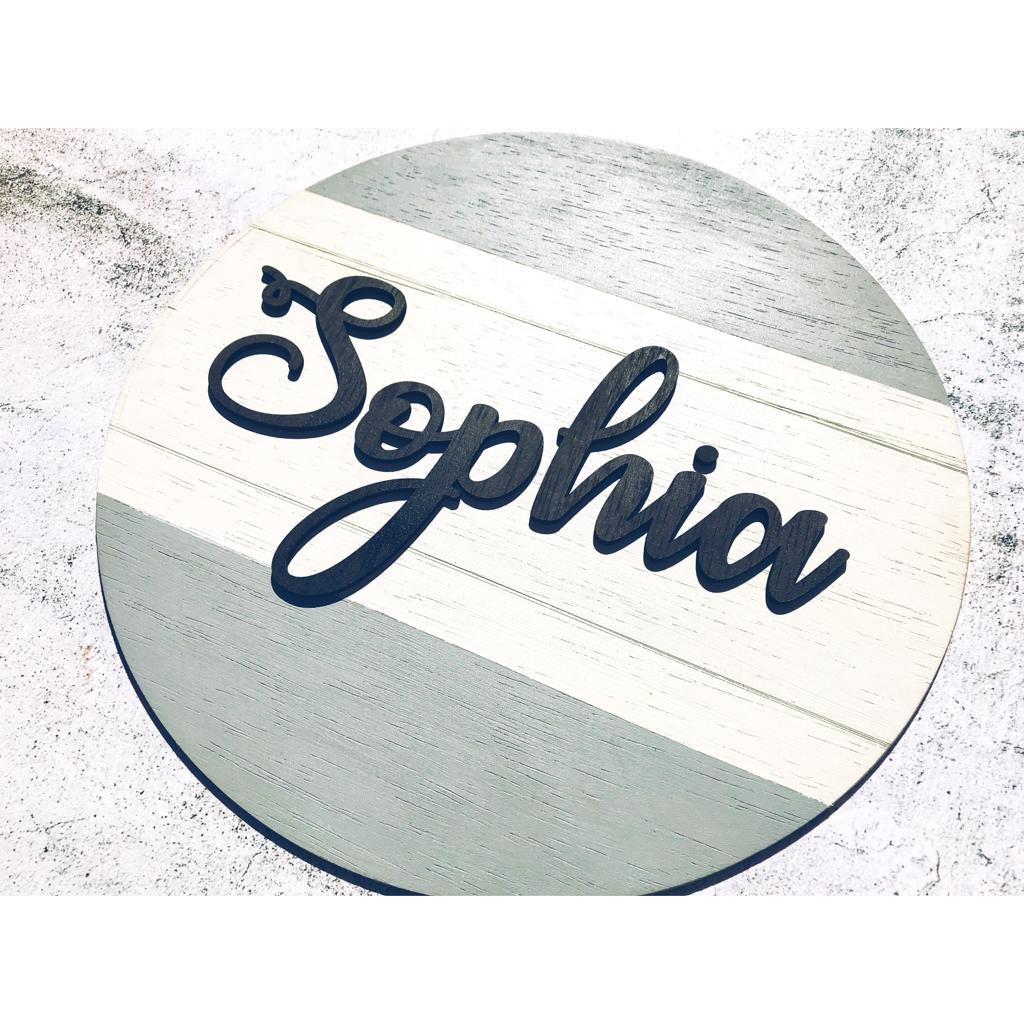 Shop Online Personalised Custom Design Name Plaque, Nursery Wall Sign, Room Decor gifts